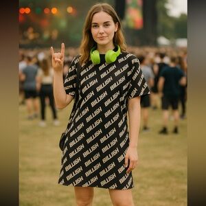 H&M Divided Billie Eilish Tshirt Dress Size XS
